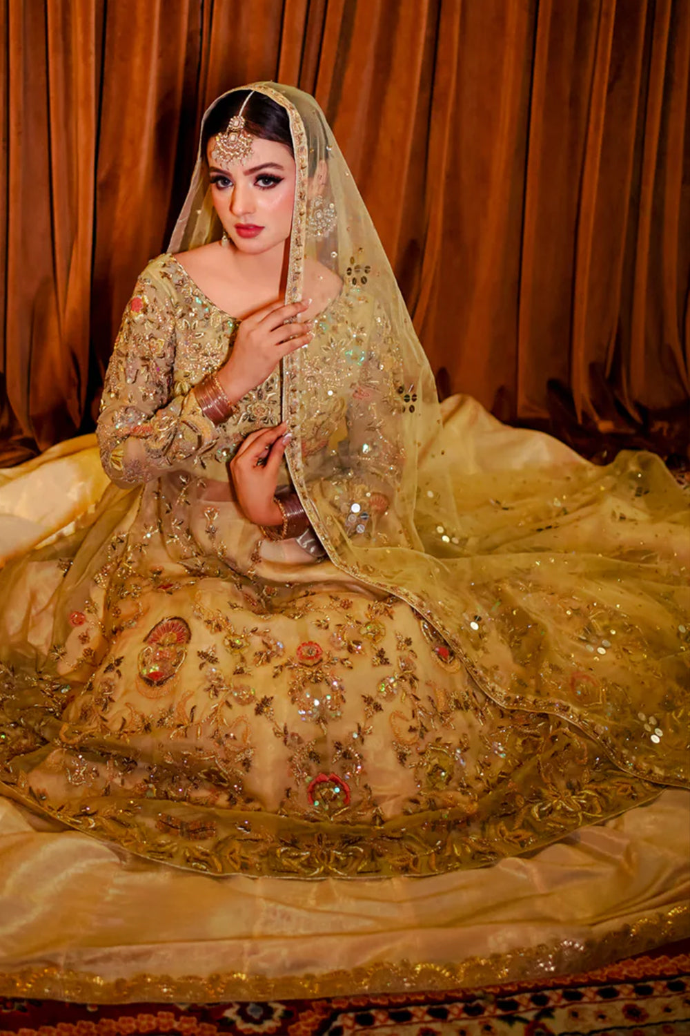 green emerald velvet dress MASTANI
